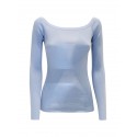 PAROSH D540713 078 POWDER BLUE COTTON CIPRIA24 SWEATER