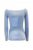 PAROSH D540713 078 POWDER BLUE COTTON CIPRIA24 SWEATER