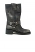 ELENA IACHI A5607 BLACK LEATHER BOOTS