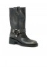 ELENA IACHI A5607 BLACK LEATHER BOOTS