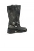 ELENA IACHI A5607 BLACK LEATHER BOOTS