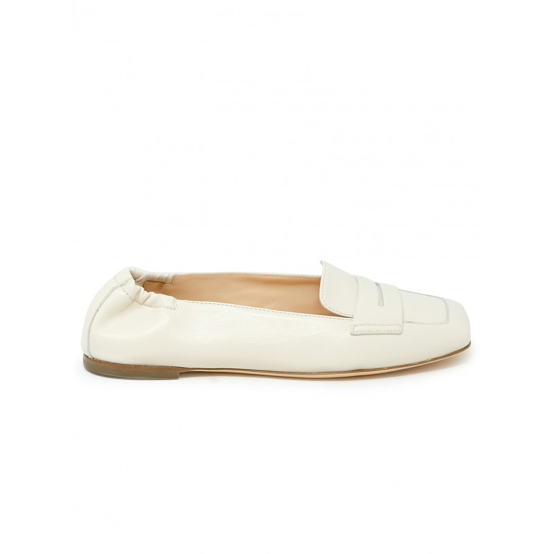 AGL D550004PCS0FTY0119 CREAM LEATHER LOAFER SOFTY