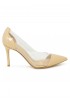 GIANVITO ROSSI G20938.85RIC.VGLNUTR NUDE PATENT LEATHER PUMPS