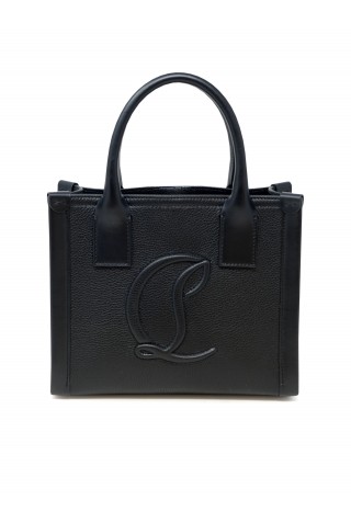 CHRISTIAN LOUBOUTIN 1245034 B260 BLACK LEATHER BY MY SIDE MINI TOTE