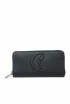 CHRISTIAN LOUBOUTIN 3235083 CM53 BLACK CALF BY MY SIDE LONG WALLET