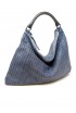 REPTILE'S HOUSE H354V54867 BLUE LEATHER LUNE SHOULDER BAG