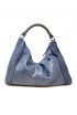 REPTILE'S HOUSE H354V54867 BLUE LEATHER LUNE SHOULDER BAG