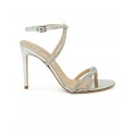 NINALILOU 341035L9/22 SILVER/SWAROSKI LEATHER SANDAL