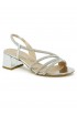 NINALILOU 341024B5/22 SILVER LEATHER SANDAL