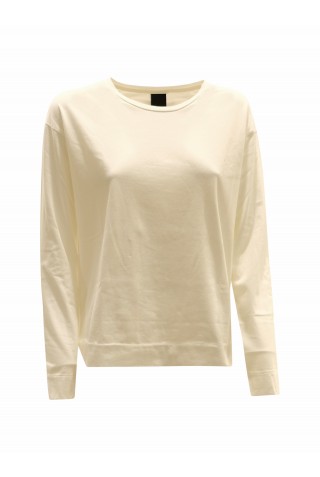 NOU-NOUMENO CONCEPT N-T27ML-11083 IVORY TEE-SHIRT