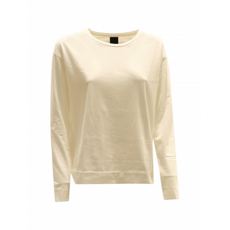 NOU-NOUMENO CONCEPT N-T27ML-11083 IVORY TEE-SHIRT