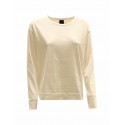NOU-NOUMENO CONCEPT N-T27ML-11083 IVORY TEE-SHIRT