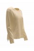 NOU-NOUMENO CONCEPT N-T27ML-11083 IVORY TEE-SHIRT