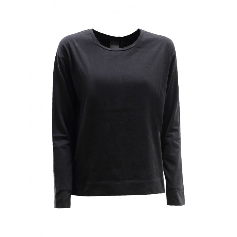 NOU-NOUMENO CONCEPT N-T27ML-11083 BLACK TEE-SHIRT