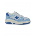 NEW BALANCE BB550YKE CHROME BLUE LEATHER SNEAKER