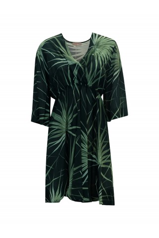 MAESTA M13A0131S23 S2301 GREEN GEORGETTE DRESS