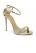 NINALILOU 341022MC GOLD LEATHER SANDALS WITH SWAROVSKI