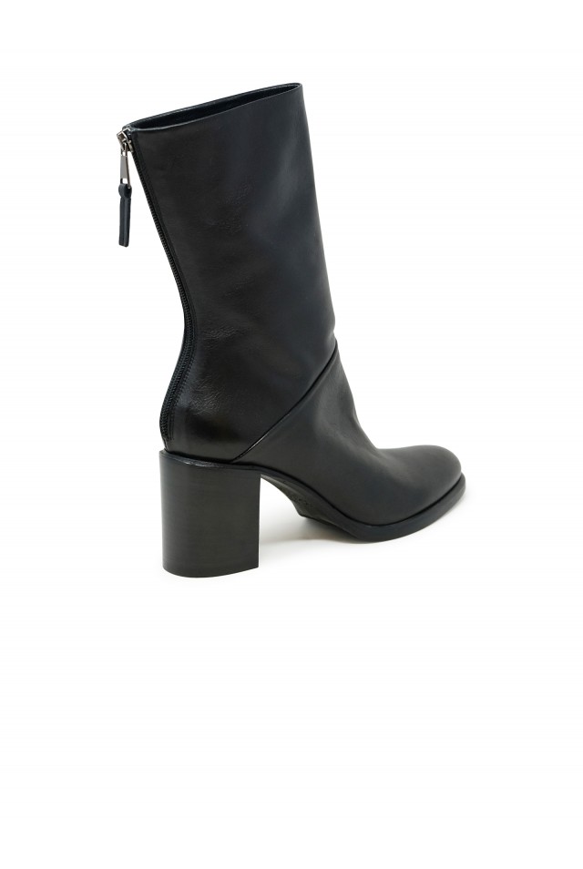 ELENA IACHI A4914 BLACK LEATHER ANKLE BOOTS
