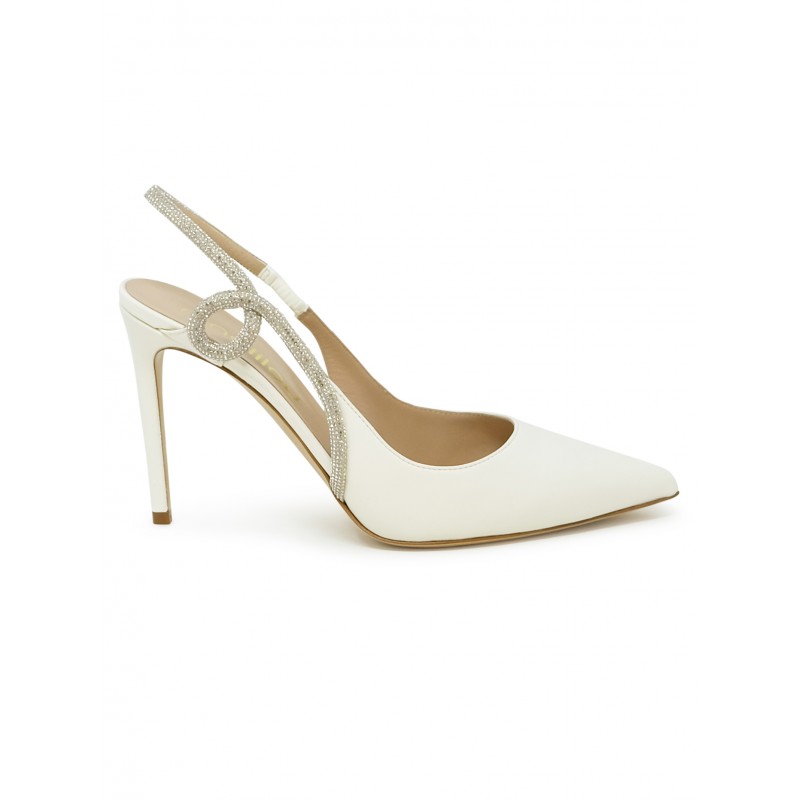NINALILOU 341203L9/2 CREAM LEATHER PUMPS