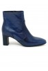 MARA BINI F570 BLUE LEATHER ANKLE BOOTS