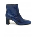MARA BINI F570 BLUE LEATHER ANKLE BOOTS