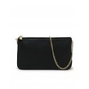 CHRISTIAN LOUBOUTIN 1225230 H358 BLACK LEATHER LOUBILA POUCH
