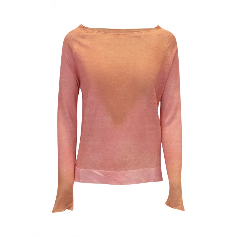 ALESSANDRO ASTE 12LI-25 SP-17 COPPER LINEN NAIROBY SPRAY ART SWEATER