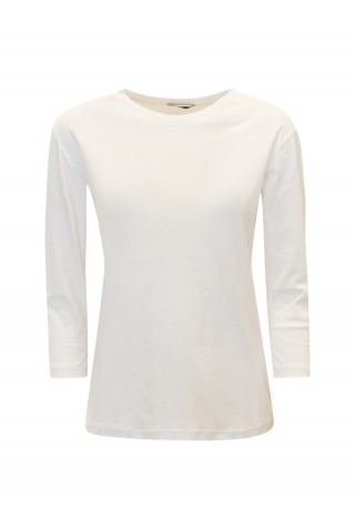 ALESSANDRO ASTE CO-54 WHITE COTTON PERLA T-SHIRT
