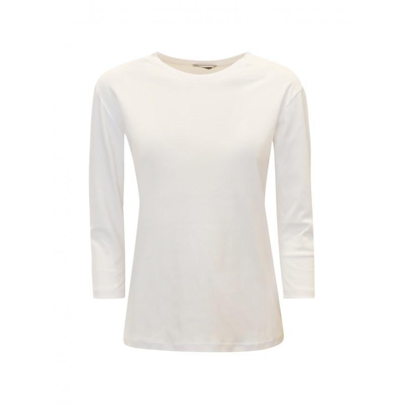ALESSANDRO ASTE CO-54 WHITE COTTON PERLA T-SHIRT