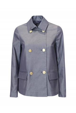 THE ONE KE007HT4804 40 790 NAVY COTTON COAT