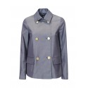 THE ONE KE007HT4804 40 790 NAVY COTTON COAT