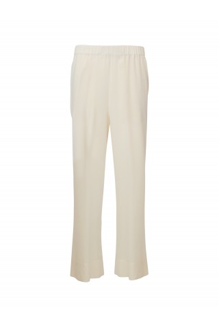 THE ONE KP266M T4438 40 131 CREAM SATIN PANTS
