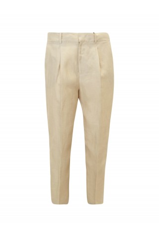 PT BS92 0040 BEIGE COTTON PANTS
