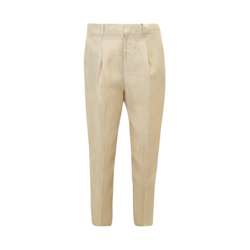 PT BS92 0040 BEIGE COTTON PANTS