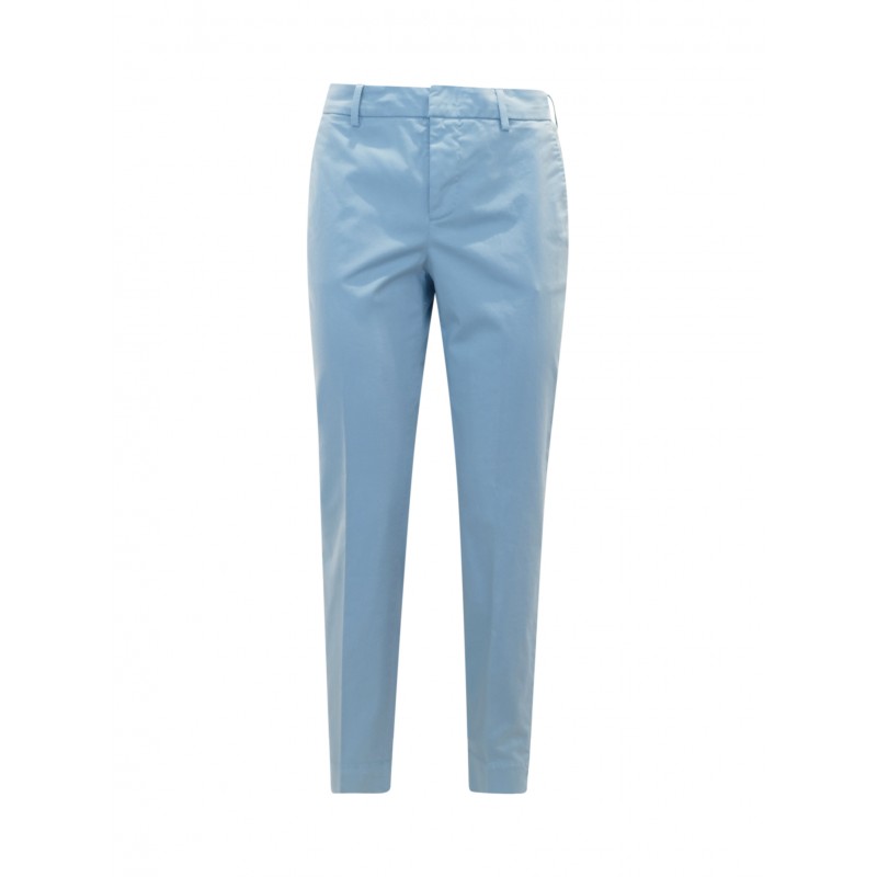 PT RO05 Y322 LIGHT BLUE SATIN PANTS