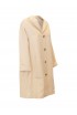 THE ONE KC016VT4805 309 ANTIQUE PINK VISCOSE PAUL DUST COAT