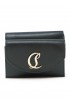 CHRISTIAN LOUBOUTIN 3235108 CM6S BLACK LEATHER LOUBI54 WALLET