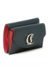 CHRISTIAN LOUBOUTIN 3235108 CM6S BLACK LEATHER LOUBI54 WALLET