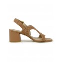 STUART WEITZMAN SH948 TAN LEATHER WVETTE 60 SLINGBACK SANDALS