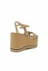 PALOMA BARCELO 24-1022 BEIGE LEATHER LIOBA WEDGE SANDALS