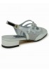CAREL PARIS PECHENIGHT 331957 SILVER LEATHER BALLET PUMPS