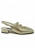 CAREL PARIS PECHE21 330979 GOLD LEATHER BALLET FLATS