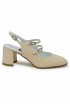 CAREL PARIS BANANA 003030 BEIGE PATENT LEATHER BALLET PUMPS