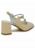 CAREL PARIS BANANA 003030 BEIGE PATENT LEATHER BALLET PUMPS
