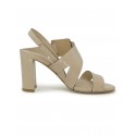 ROBERTO DEL CARLO 11524 BEIGE PATENT LEATHER SANDALS