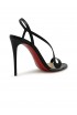 CHRISTIAN LOUBOUTIN 3210190 BK01 BLACK PVC LEATHER ROSALIE 100 SANDALS