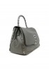 ZANELLATO 068010-0950000-Z0130 GREY MONTEBIANCO POSTINA DAILY S BAMBOO LEATHER HANDBAG