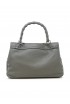 ZANELLATO 068010-0950000-Z0130 GREY MONTEBIANCO POSTINA DAILY S BAMBOO LEATHER HANDBAG