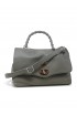 ZANELLATO 068010-0950000-Z0130 GREY MONTEBIANCO POSTINA DAILY S BAMBOO LEATHER HANDBAG