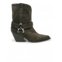 ELENA IACHI E4035 BROWN SUEDE ANKLE BOOTS
